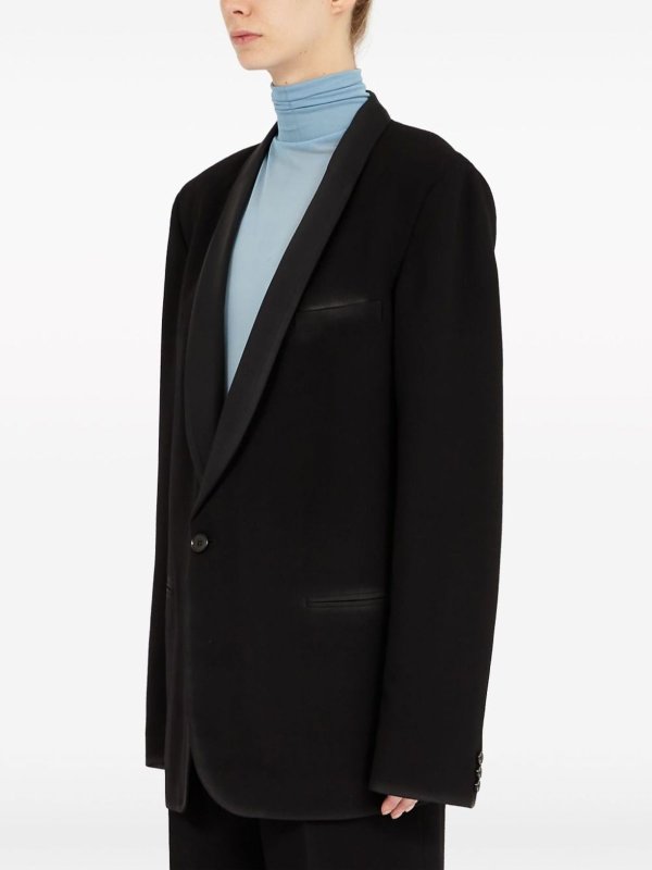 Wool Single-Breasted Blazer Jacket shop online: Maison Margiela
