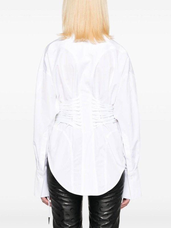 The Best Shops MUGLER: shirts - Cotton Bustier Shirt