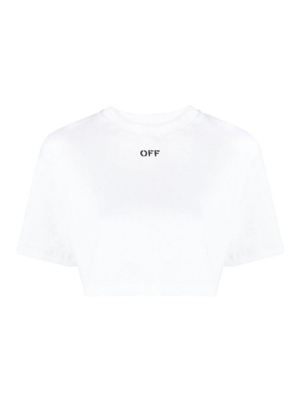 OFF-WHITE: T-shirts - T-Shirt - Blanc