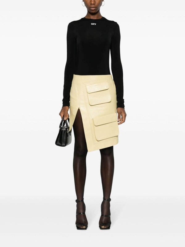 The Best Shops OFF-WHITE: t-shirts - Logo Long Sleeve T-Shirt