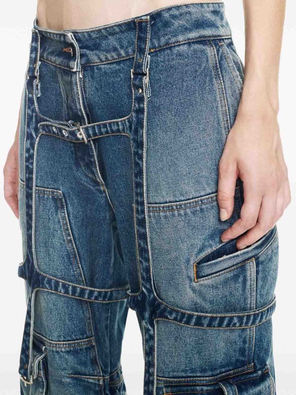 OFF-WHITE: Bootcut online - Bootcut Jeans - Blau