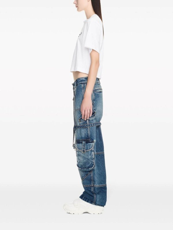 Bootcut Jeans - Blau shop online: OFF-WHITE