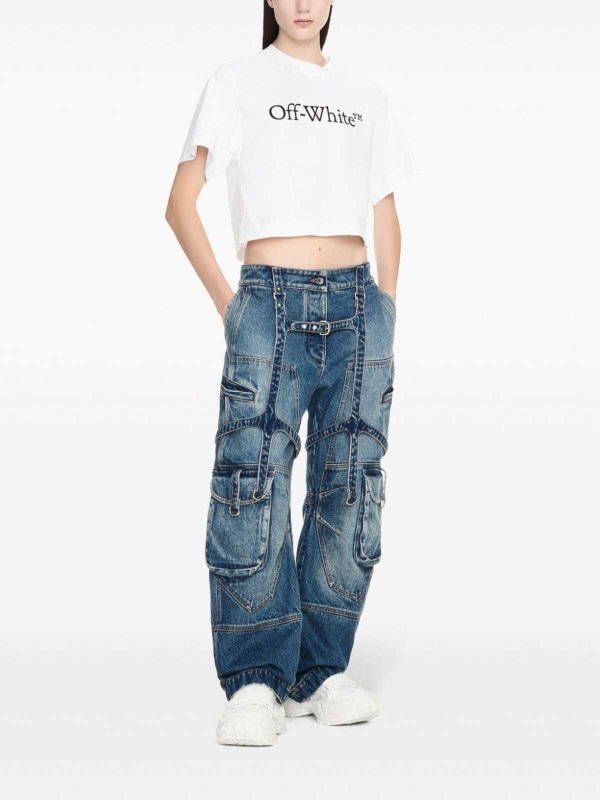 OFF-WHITE buy online Bootcut Jeans - Blau