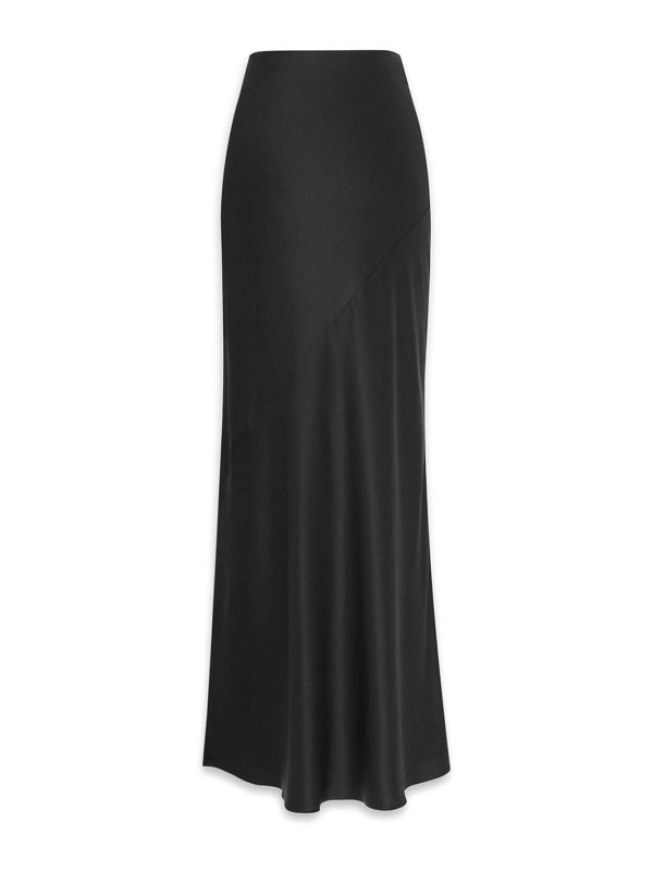 SAINT LAURENT: Long skirts online - Satin Long Skirt