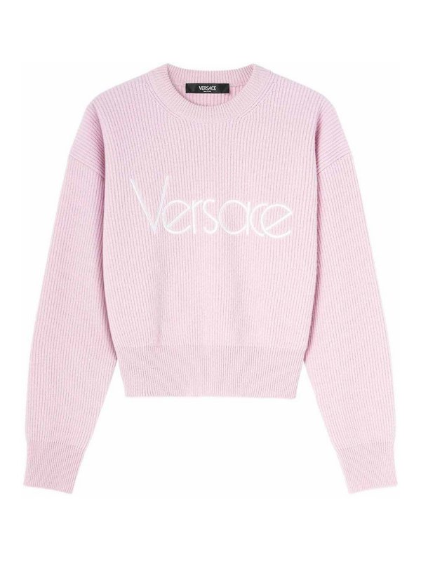 VERSACE: crew necks - Logo Sweater