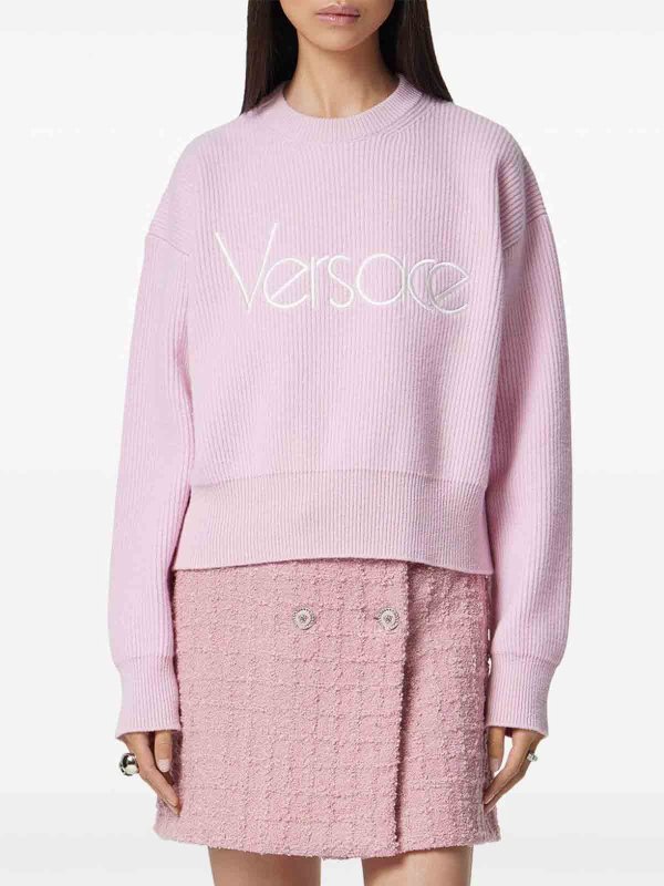 The Best Shops VERSACE: crew necks - Logo Sweater