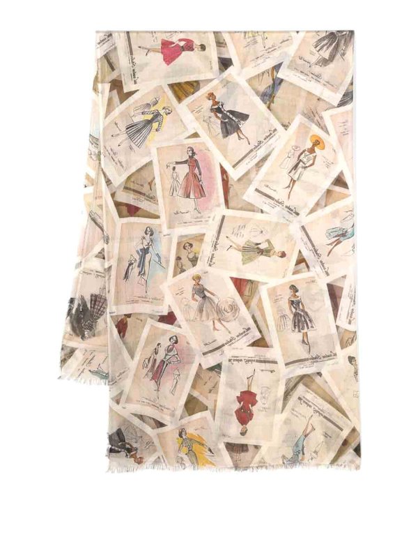 FALIERO SARTI: Écharpes - Écharpe - Beige