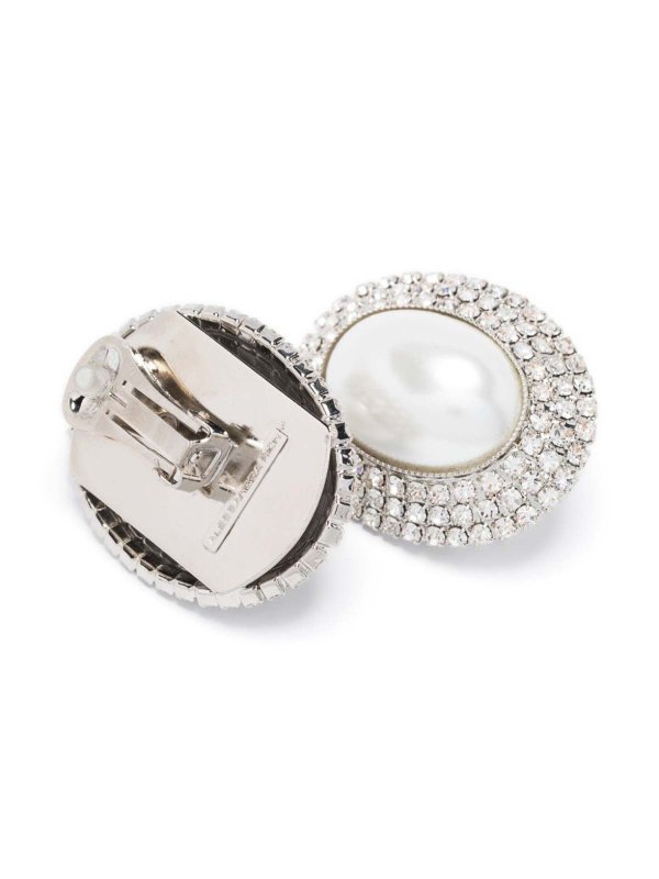 ALESSANDRA RICH: Earrings online - Oval Crystal Earrings