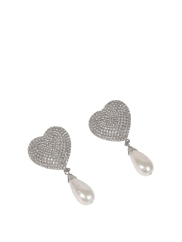 ALESSANDRA RICH: Orecchini - Orecchini di cristallo a forma di cuore