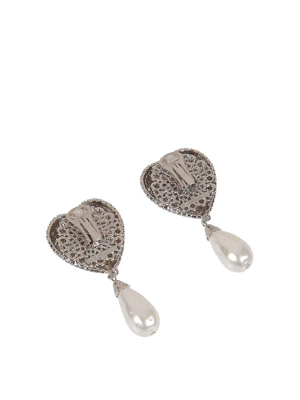 ALESSANDRA RICH: Orecchini online - Orecchini di cristallo a forma di cuore