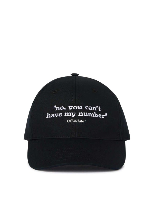 OFF-WHITE: hats & caps - Logo Baseball Cap