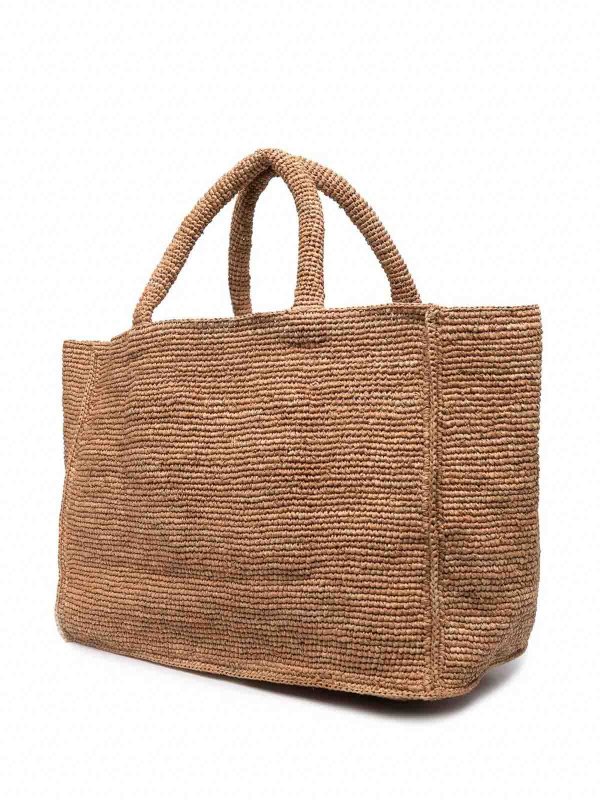 The Best Shops MANEBI: cross body bags - Sunset Large Raffia Tote Bag