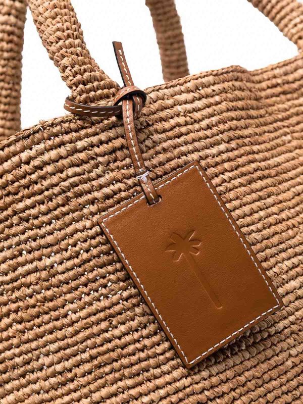 Sunset Large Raffia Tote Bag shop online: MANEBI