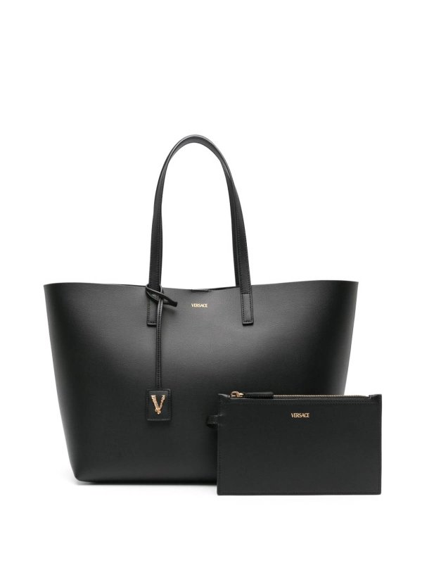 The Best Shops VERSACE: Borsa tote in pelle Virtus