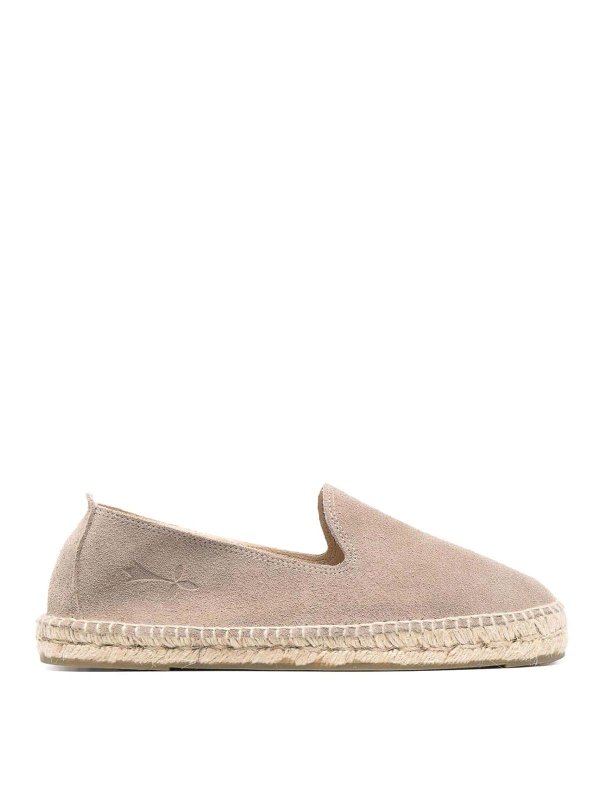MANEBI: espadrilles - Hamptons Suede Espadrilles
