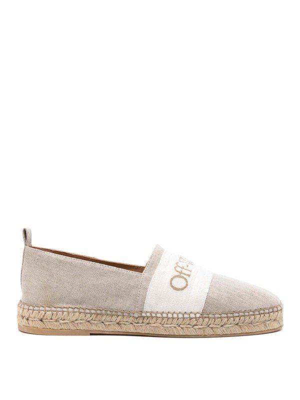 OFF-WHITE: espadrilles - Linen Espadrilles