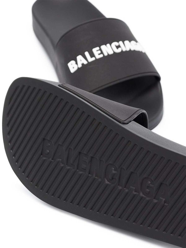 The Best Shops BALENCIAGA: ビーチサンダル - ビーチサンダル - 黒