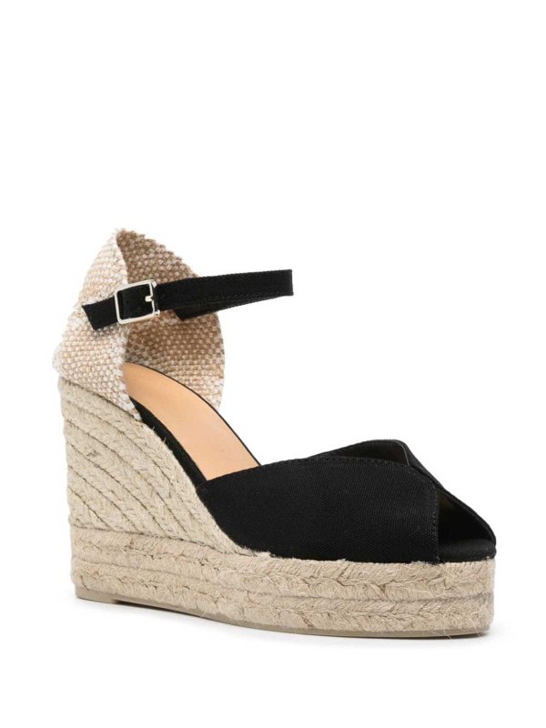 エスパドリーユ - 黒 shop online: CASTANER