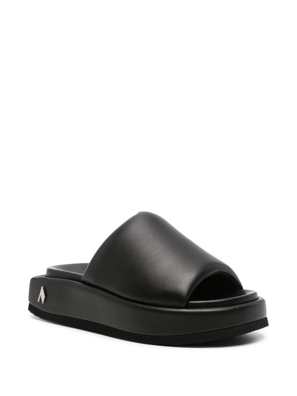 The Best Shops The Attico: sandals - Mia Leather Flatform Sandals