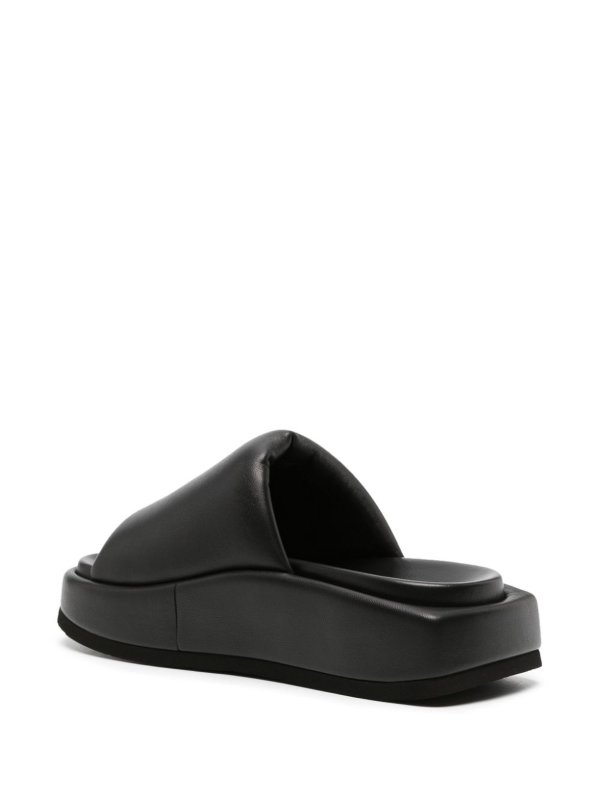 Mia Leather Flatform Sandals shop online: The Attico