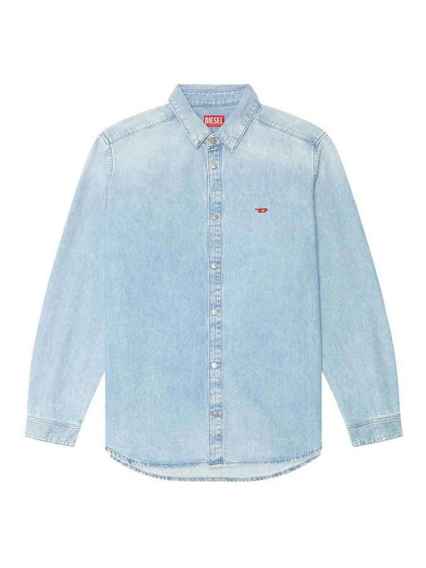 DIESEL: shirts - Light Blue Denim Shirt
