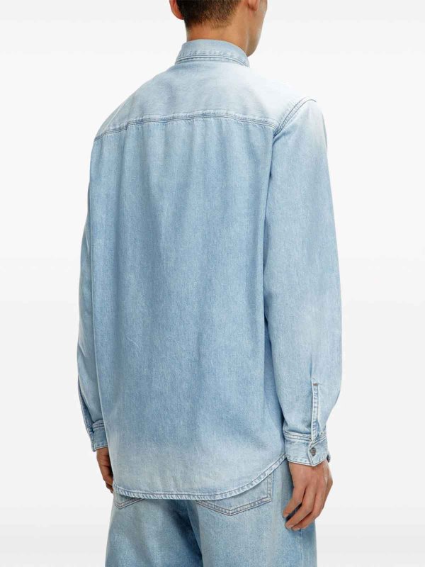 DIESEL: shirts online - Light Blue Denim Shirt