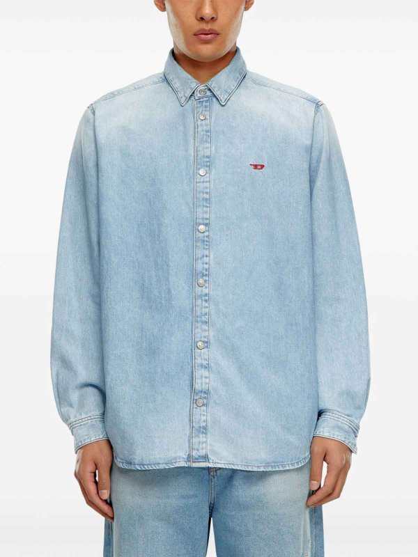 Light Blue Denim Shirt shop online: DIESEL