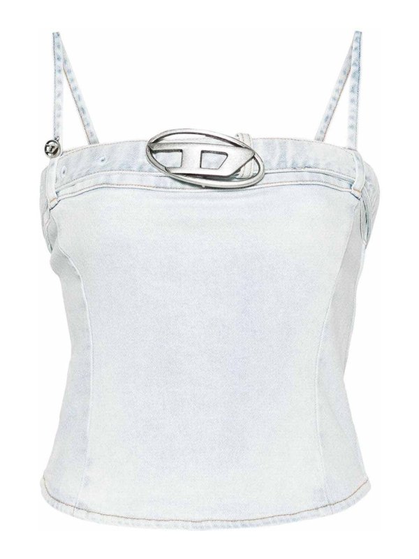 DIESEL: トップス＆タンクトップ - トップ/タンクトップ - ブルー