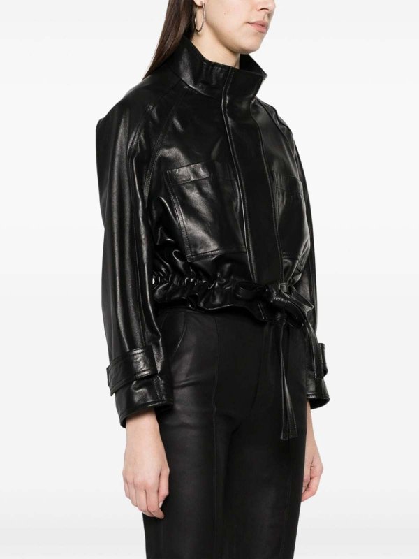 DONDUP: leather jacket online - Black Leather Jacket
