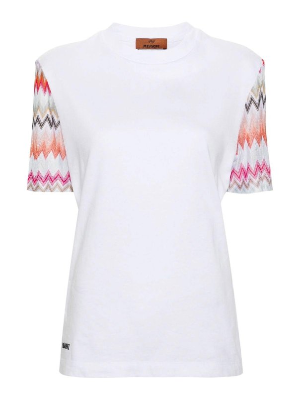 MISSONI: t-shirts - Zig Zag Pattern T-Shirt