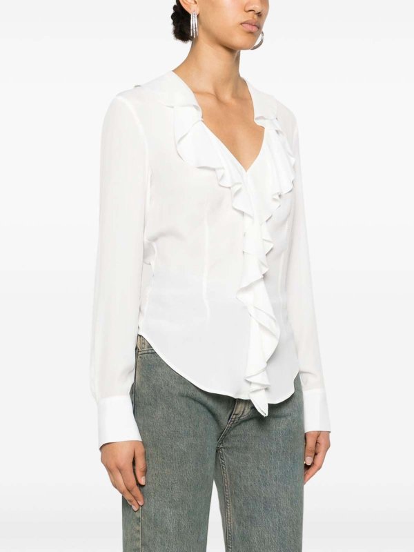 膝丈ドレス - 白 shop online: BLUGIRL