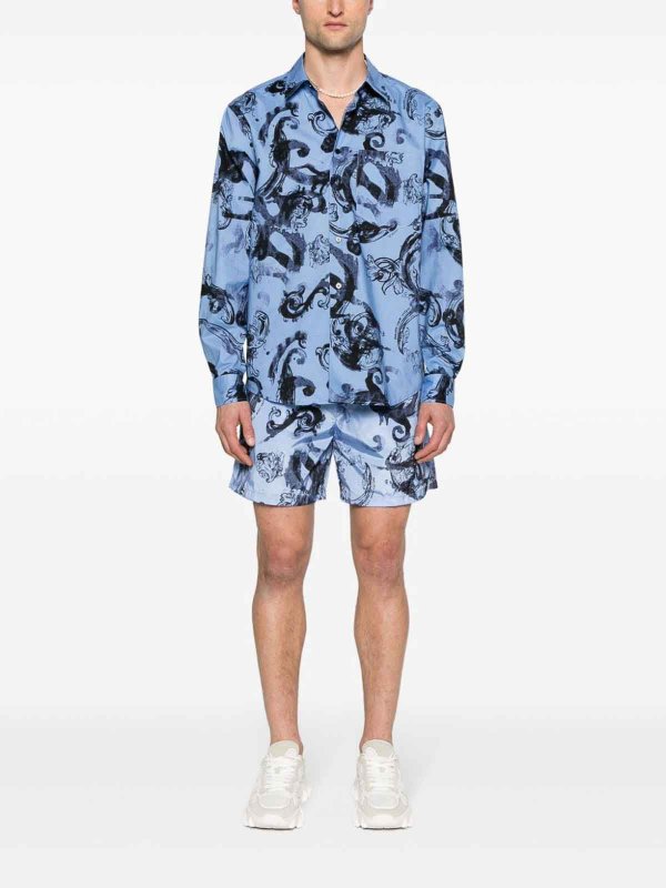 Shorts - Hellblau shop online: Versace Jeans Couture