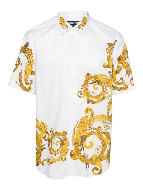 Versace Jeans Couture: shirts - Watercolor Print Shirt