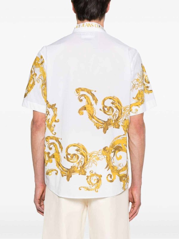 Versace Jeans Couture: shirts online - Watercolor Print Shirt