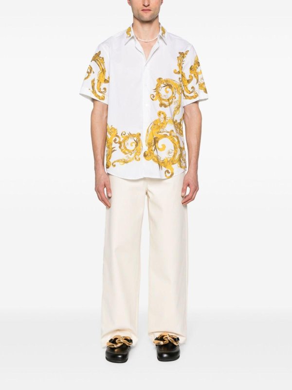 The Best Shops Versace Jeans Couture: shirts - Watercolor Print Shirt