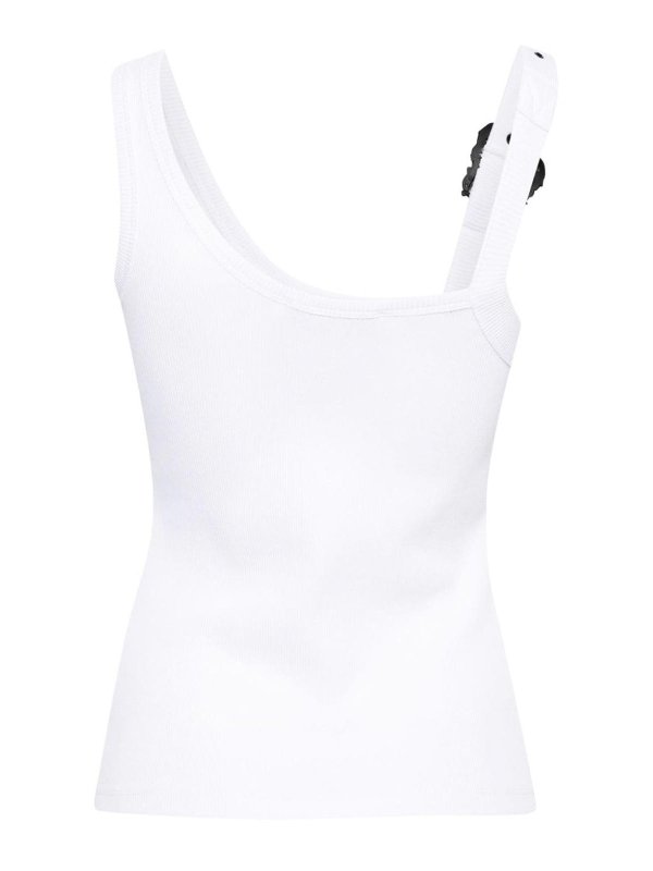 Versace Jeans Couture: t-shirt online - T-shirt con dettaglio fibbia