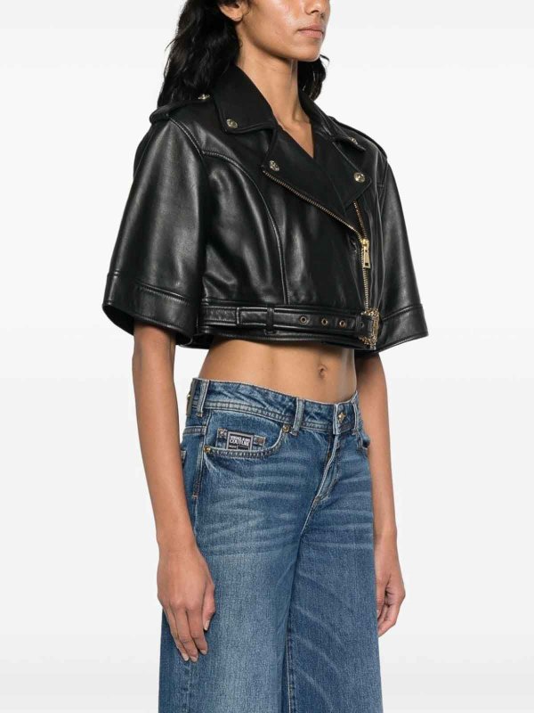 Versace Jeans Couture buy online Hardware Leather Jacket