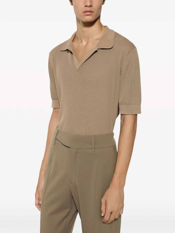 ポロシャツ - ベージュ shop online: DOLCE & GABBANA