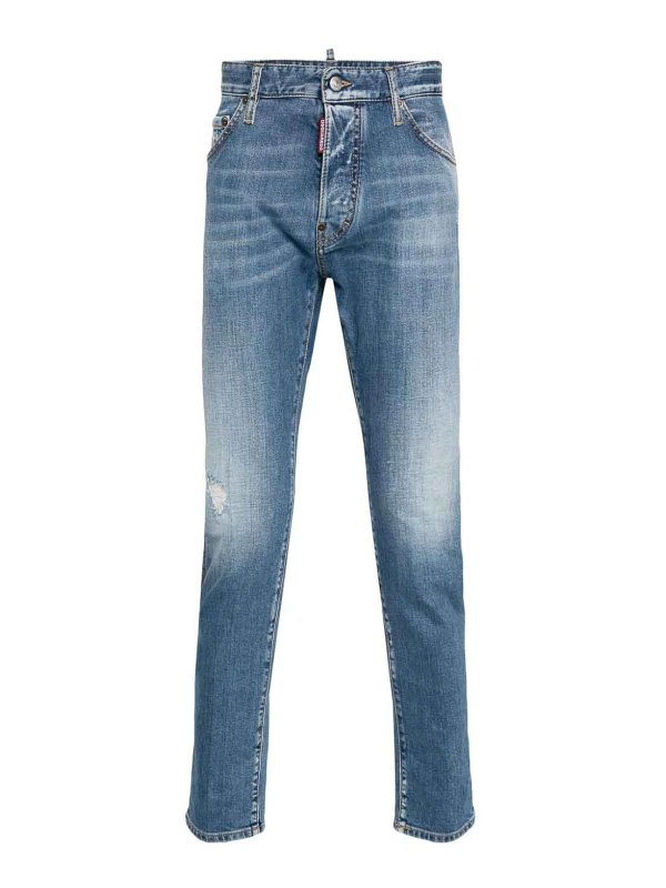 DSQUARED2: bootcut jeans - Faded Effect Jeans