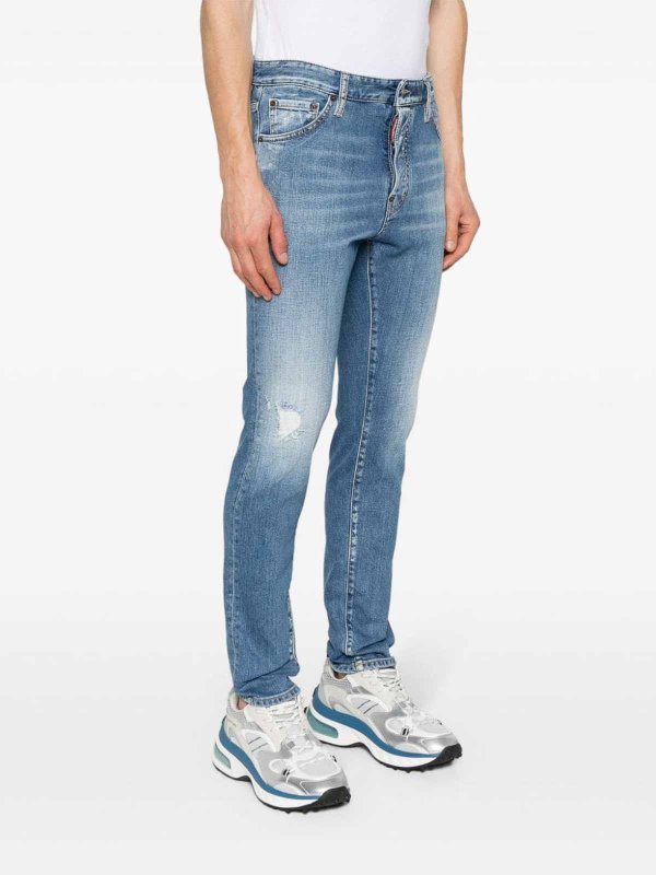 The Best Shops DSQUARED2: bootcut jeans - Faded Effect Jeans
