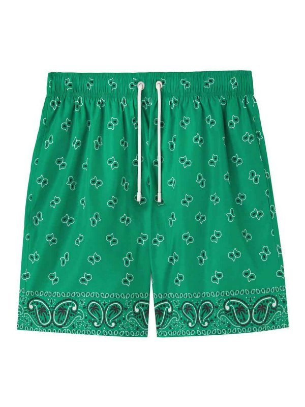 Palm Angels: Badeanzüge und Badehosen - Badeanzug - Grün