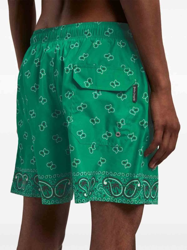 The Best Shops Palm Angels: Badeanzug - Grün