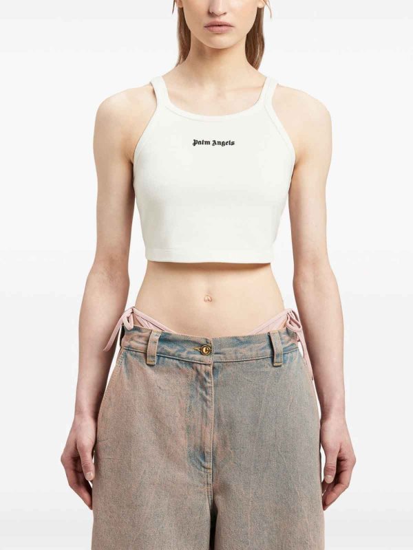 Palm Angels: Tops und Tank Tops online - Top - Weiß