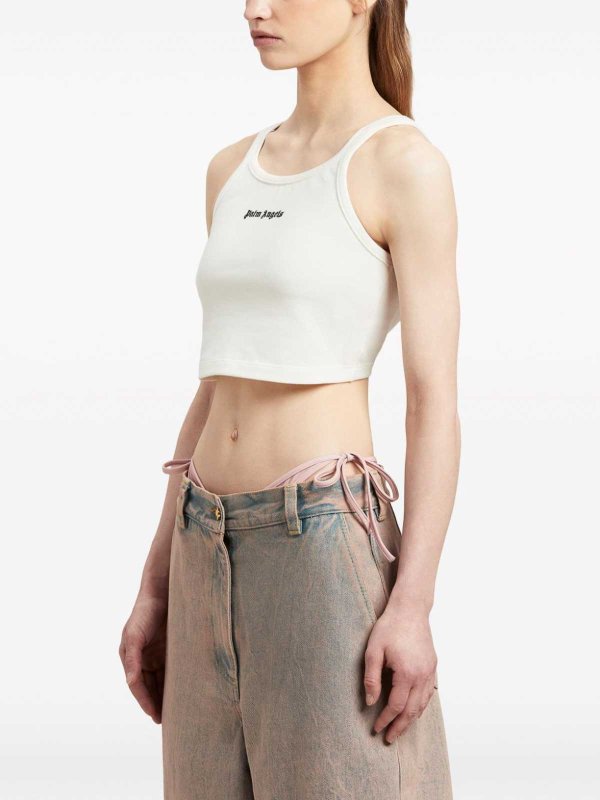 The Best Shops Palm Angels: Tops und Tank Tops - Top - Weiß