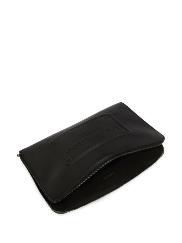 The Best Shops DOLCE & GABBANA: clutches - Embossed Logo Clutch Bag