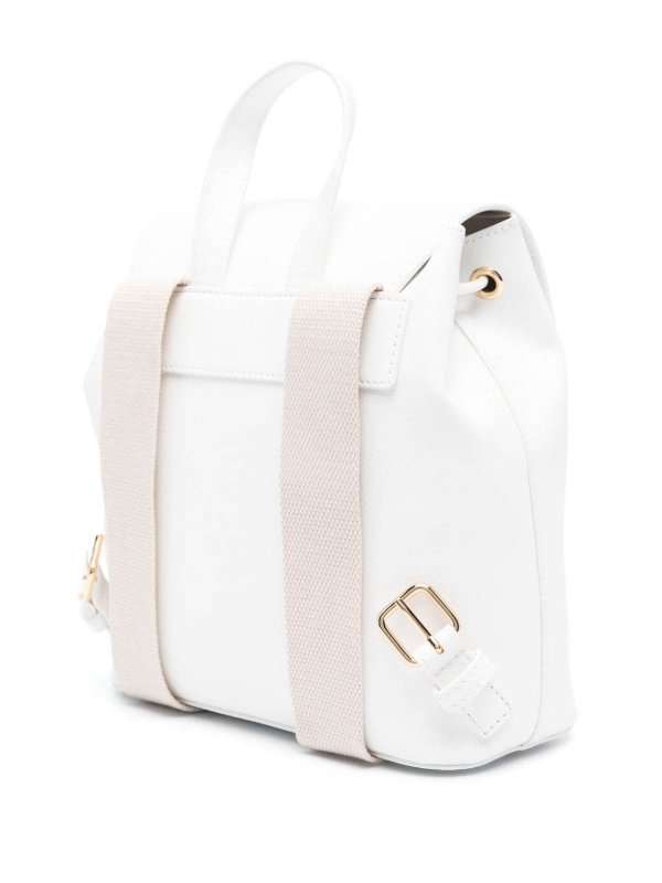 The Best Shops MOSCHINO: backpacks - White Drawstring Backpack