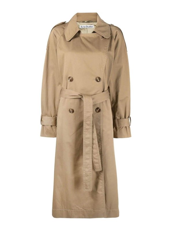 Acne Studios: Gabardinas - Gabardina - Beis