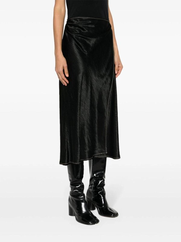 The Best Shops Acne Studios: Jupes midi et au genou - Jupe Midi - Argent