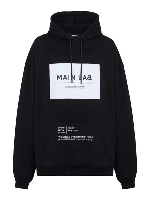 Balmain: スウェット＆セーター - スウェットシャツ/セーター - 黒