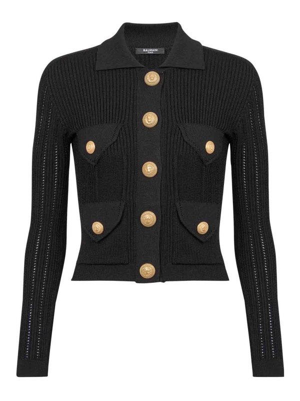 Balmain: カーディガン - カーディガン - 黒